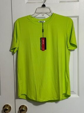 PINSPARK Neon Lime Performance Tee - UPF 40+
